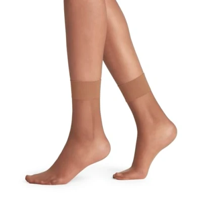 Immagine di FALKE Shelina 12 DEN W SO ultra trasparenti velati tinta unita 1 paio, Calzini Donna, Marrone (Hazel 5187), 35 38