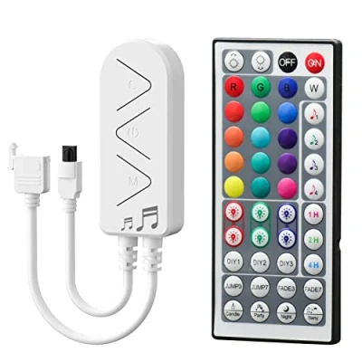 Immagine di PAUTIX Controller LED RGB 44 tasti, Telecomando IR per strisce COB SMD 5050 e 3528