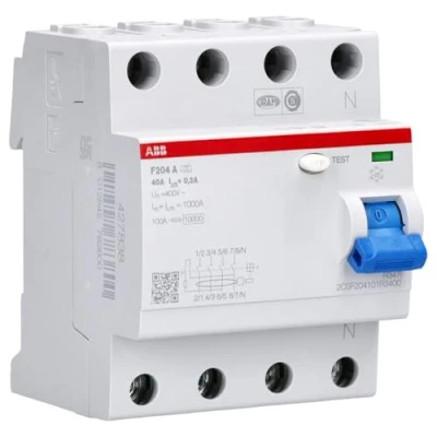 Immagine di ABB 2CSF204101R3400 F204A 40/0,3 Interruttore differenziale di sicurezza A 4 poli 40 0.3 230 V