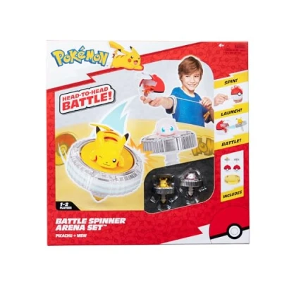 Immagine di Pokémon Battle Spinner Arena Set due Spinners con Poké Ball Lanciatori e
