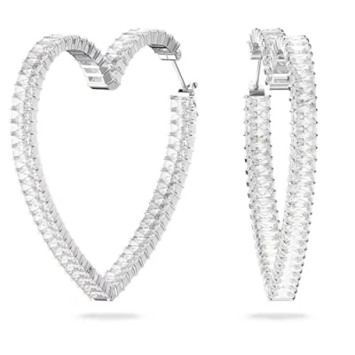 Immagine di Swarovski Matrix 5647591 Orecchini a cerchio in argento con zirconi Swarovski, Einheitsröße, Acciaio inossidabile, Zirconia cubica