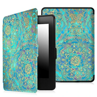 Immagine di FINTIE Custodia per 6&quot; Kindle Paperwhite 2012 2017 Modello(EY21 &amp; DP75SDI), Sottile Leggero Cover con Funzione Auto Sveglia/Sonno, Non Compatibile Il Modello 2018 (10ª Generazione), Shades of Blue
