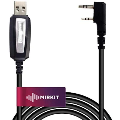 Immagine di MIRKIT Cavo di programmazione ad onde corte compatibile con BAOFENG UV5R, 5RA, 5R Plus, 5RE, UV 82, BF F8HP, UV3R 888S, F8+, H777