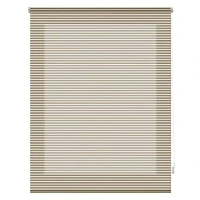 Immagine di Blindecor Iris Tenda avvolgibile traslucida a righe Visone 100 x 180 cm (larghezza altezza) dimensioni del tessuto 97 175
