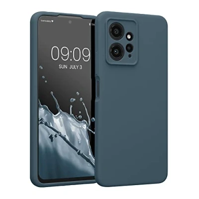 Immagine di kwmobile Custodia Compatibile con Xiaomi Redmi Note 12 (4G) Cover Back Case per Smartphone in Silicone TPU Protezione Gommata ardesia scuro