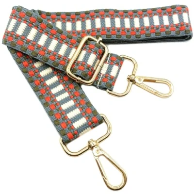 Immagine di Tracolla Regolabile Colorata per Borse Donna Grigio Rosso, 80 130cm Cinghia della Borsa con Gold Moschettone, Durevole Crossbody Borsa, Chitarra, Moderne Accessori, 3.8cm, 806