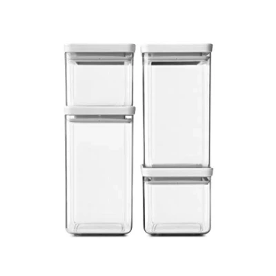 Immagine di Brabantia Tasty+ Set 4 Stackable Square Canister, Light Grey