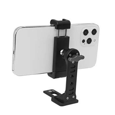 Immagine di supporto per treppiede in metallo con scarpa fredda, adattatore telefono 360, cellulare, Smartphone, Video Live Streaming Rig