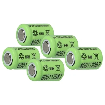 Immagine di vhbw 5 x Ni MH Batteria 1/3 AAA Pila Industriale 150mAh (1.2V) compatibile con Utilizzo in Modellini ecc.