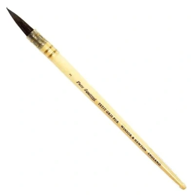Immagine di Winsor &amp; Newton Pennello in Puro Scoiattolo per Acquerelli Manico Corto Tondo N 2 10 mm