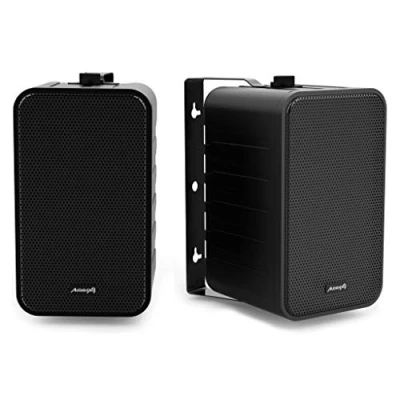 Immagine di Audibax Pícolo PR 42 Diffusori Passivi da Scaffale HiFi Coppia di Altoparlanti Stereo a 2 Vie Rinforzo 75W Montaggio Parete Incluso con Woofer 4&quot;&quot; Suono Surround