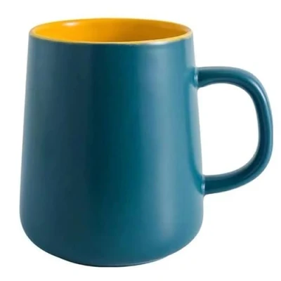 Immagine di tazza grande in ceramica, da caffè grande, 400 ml, porcellana, classica con manico, tè cappuccino XXL