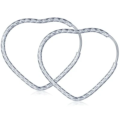 Immagine di Infinite U, orecchini a cerchio in argento sterling 925, da donna / ragazza,
