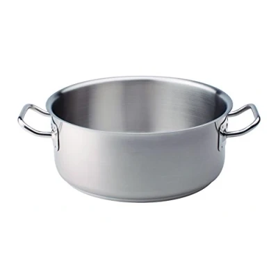 Immagine di Pentole Agnelli COIX3106E28 Casseruola Bassa con Maniglie, Acciaio, Argento, 28 cm
