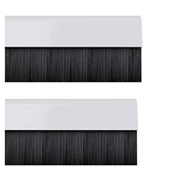 Immagine di Stormguard 02 AM0010914 W Bds di clip in fondo alla guarnizione a spazzola guarnizione, bianco, 914 mm, set 2 pezzi