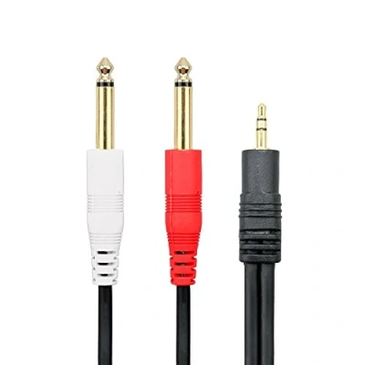 Immagine di Baolongking 6.3 mm Mono cavo jack 3,5 stereo, audio jack, maschio a con alloggiamento in lega di zinco (7.5m)