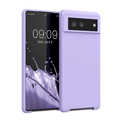 Immagine di kwmobile Cover per Google Pixel 6 Custodia Back Case Smartphone in Silicone TPU Protezione Gommata lavanda