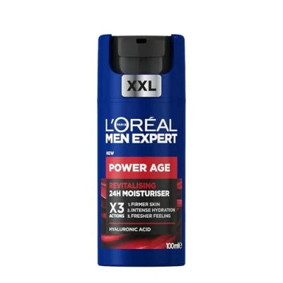 Immagine di L&#039;Oréal Paris Men Expert, Crema Rivitalizzante Power Age, 24H Idratazione, Con Acido Ialuronico, 100 ml