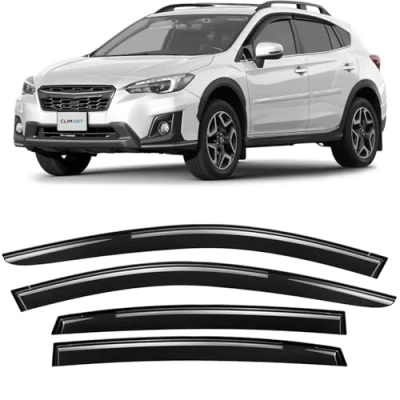 Immagine di CLIM ART deflettori Auto per/Compatibile con Subaru XV 2017 2023 SUV, deflettore Auto, Aria, sopraelevati, 4 Pezzi