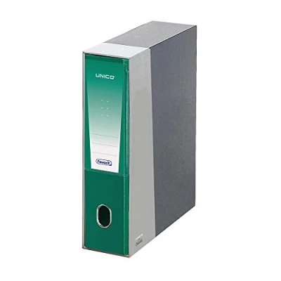 Immagine di Favorit Raccoglitore documenti Unico con Custodia, 1 Pezzo, Formato Interno 23 x 30 Dorso 8 cm, Verde scuro
