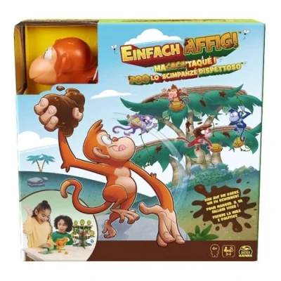 Immagine di Spin Master Games Simply Monkey Il divertente gioco Per bambini con palline volanti impastare Chi ottiene più banane dall&#039;albero? 2 4 amici scimmia intelligenti dai anni