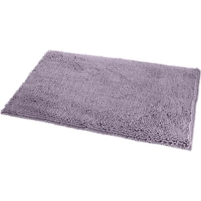 Immagine di Amazon Basics Tappeto da bagno in microfibra, a pelo lungo, antiscivolo, 53 x 87 cm, Lavanda