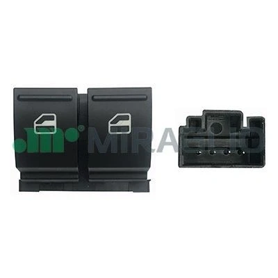 Immagine di MIRAGLIO 121/VKB76003 Interruttore, Alzacristallo anteriore Sx VOLKSWAGEN: Caddy 3, Golf 6, 5, SEAT: Ibiza 4, 4 Sportcoupe