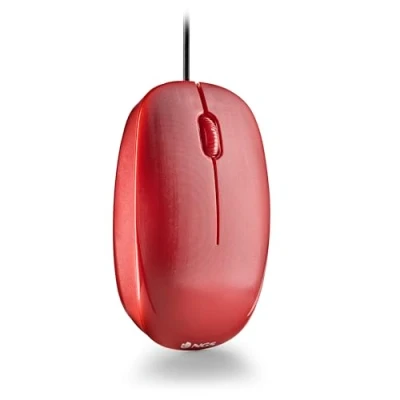 Immagine di NGS FLAME RED Mouse Ottico 1000dpi con Cavo USB, per Computer o Laptop 3 Pulsanti, Ambidestro, Rosso