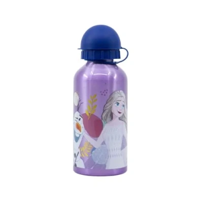 Immagine di My sweety pop Borraccia in alluminio per bambini asilo scuola vacanze pasto 17,5 cm 400 ml idratazione idea regalo Frozen viola ragazza