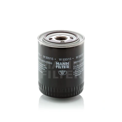 Immagine di MANN FILTER W 930/15 Filtro olio 1 12 UNF ad avvitamento