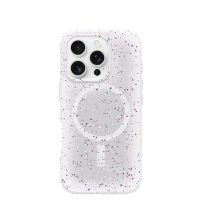 Immagine di OtterBox Cover per iPhone 16 Pro Symmetry Series Core MagSafe, resistente a shock e cadute, ultra sottile, protettiva, Testata 3x vs norme MIL STD 810G, Bianco