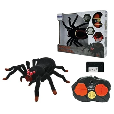 Immagine di Lexibook, Tarantola/ragno realistico telecomandato, 8 zampe pelose, 2 mandibole, effetti luminosi negli occhi, telecomando incluso, SPIDER01