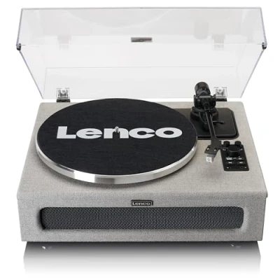 Immagine di Lenco Giradischi LS 440 Bluetooth Altoparlante integrato 40 Watt RMS Trasmissione a cinghia Pitch Control Preamplificatore RCA Out e AUX In Grigio