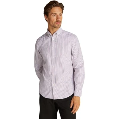 Immagine di Tommy Hilfiger Classic Camicia, Uomo, Taglia: Large, Regatta red multi