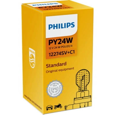 Immagine di PHILIPS SilverVision 12274SV+C1 Lampade argento 12 24 PY24W ABARTH: 500 / 595 695 Hatchback, BMW: 3 Sedan, Touring, Coupe, RENAULT: Clio 4