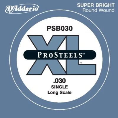 Immagine di Corda Singola D&#039;Addario Psb030 Prosteels per Basso, Long Scale, .030