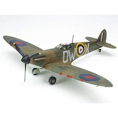Immagine di TAMIYA UCC 61119 Modellino di Supermarine Britanniche Spitfire MK.I, in plastica, Scala 1:48, Colore Verde Militare, Small, TAM61119