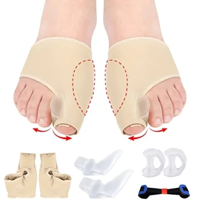 Immagine di LenEurest Tutore Alluce Valgo Correttore Separatore Dita Piede Dei Piedi Raddrizza Sollievo Dal Dolore (7 Pezzi)