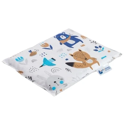 Immagine di Medi Partners Cuscino termico con noccioli di ciliegia grande 500g rettangolare 20x25cm 100% cotone per terapia del freddo e calore