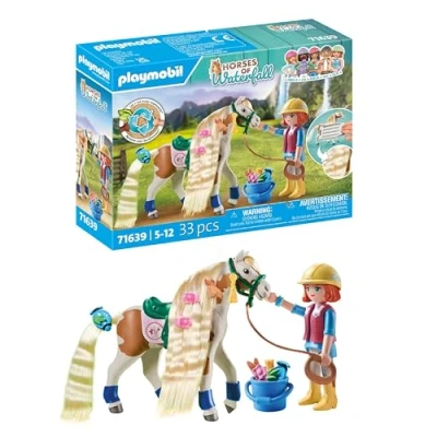 Immagine di Horses of waterfall Playmobil ® Ellie &amp; PFERD con scalpello 71639