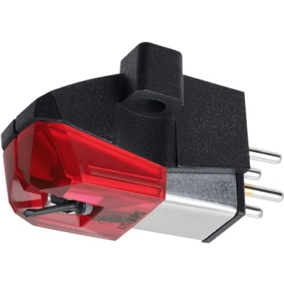 Immagine di Audio Technica ATXP5 DJ Cartridge with Elliptical Bonded Stylus 1/2&quot; Mount (Black/Red)