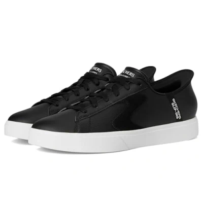 Immagine di Skechers Hands Free Slip ins Eden LX Strando, Scarpe da Ginnastica Uomo, Finitura Bianca Duraleather Nera, 39.5 EU