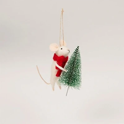 Immagine di Sass &amp; Belle Topolino con albero di Natale in feltro