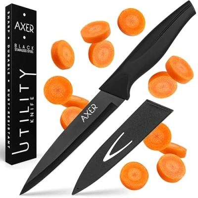 Immagine di Axer Coltello da Cucina Universale 12 cm Professionale Multiuso Coltelli Lisci Verdure Carne Frutta