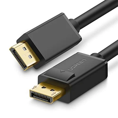 Immagine di UGREEN Cavo DisplayPort a 4K 60Hz 2K 144Hz, DP 1.2 Maschio Supporta Scheda Grafica, PC, TV, Proiettore, Monitor ecc (2M)