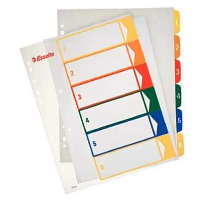 Immagine di ESSELTE Rubrica PPL extra numerica 1 6 con indice stampabile a PC f.to A4 MAXI 100212