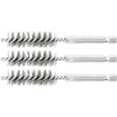 Immagine di BGS technic 3078 14 S Spazzola in acciaio, 3 pezzi mm con attacco esagonale da 6,3 (1/4&quot;)