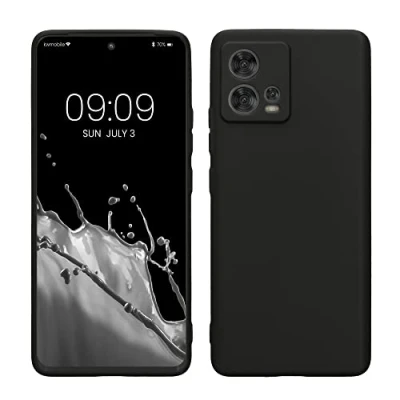 Immagine di kwmobile Custodia Compatibile con Motorola Edge 30 Fusion Cover Back Case per Smartphone in Silicone TPU Protezione Gommata nero matt