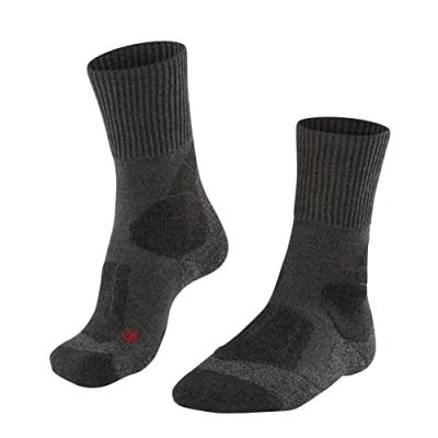 Immagine di FALKE TK1 Adventure M SO lana filo funzionale spessi antivesciche 1 paio, Calzini da escursionismo Uomo, Grigio (Asphalt Melange 3180), 39 41