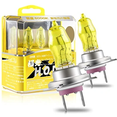 Immagine di Sidaqi H7 Lampadine alogene 12V 100W 2800K Giallo Auto Fari Fendinebbia DRL, 2 pezzi